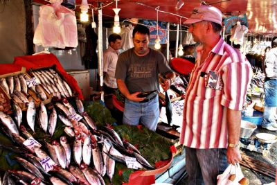 Auf dem Fischmarkt