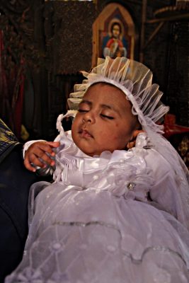 schlafendes Taufkind